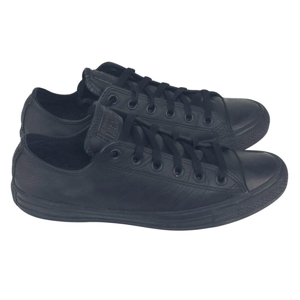 Converse Chuck Taylor All Star Low Black Monochrome Leather M 8 / W 10 135253C